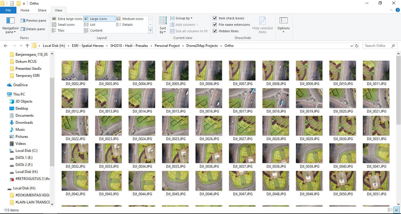 Gambar 3b. Lokasi folder data foto